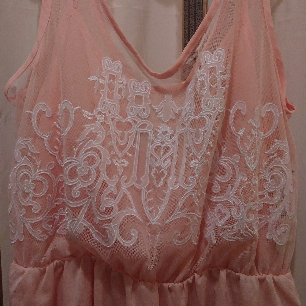Peach sundress